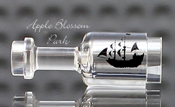 NEW Lego QUEEN ANNE'S REVENGE IN A BOTTLE  4195 Pirates of the Caribbean Ship
