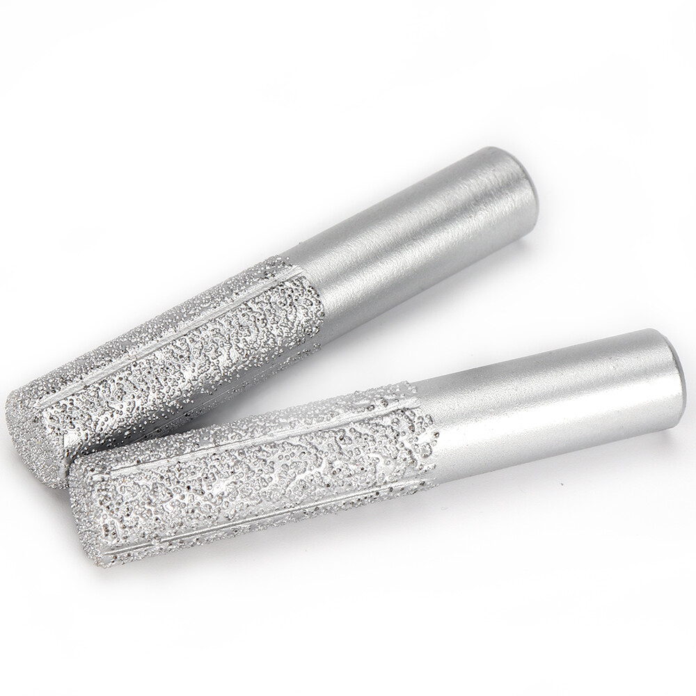 1/2" Vacuum Brazed Diamond Straight Router Bit For Stone Marble Engraving Tool