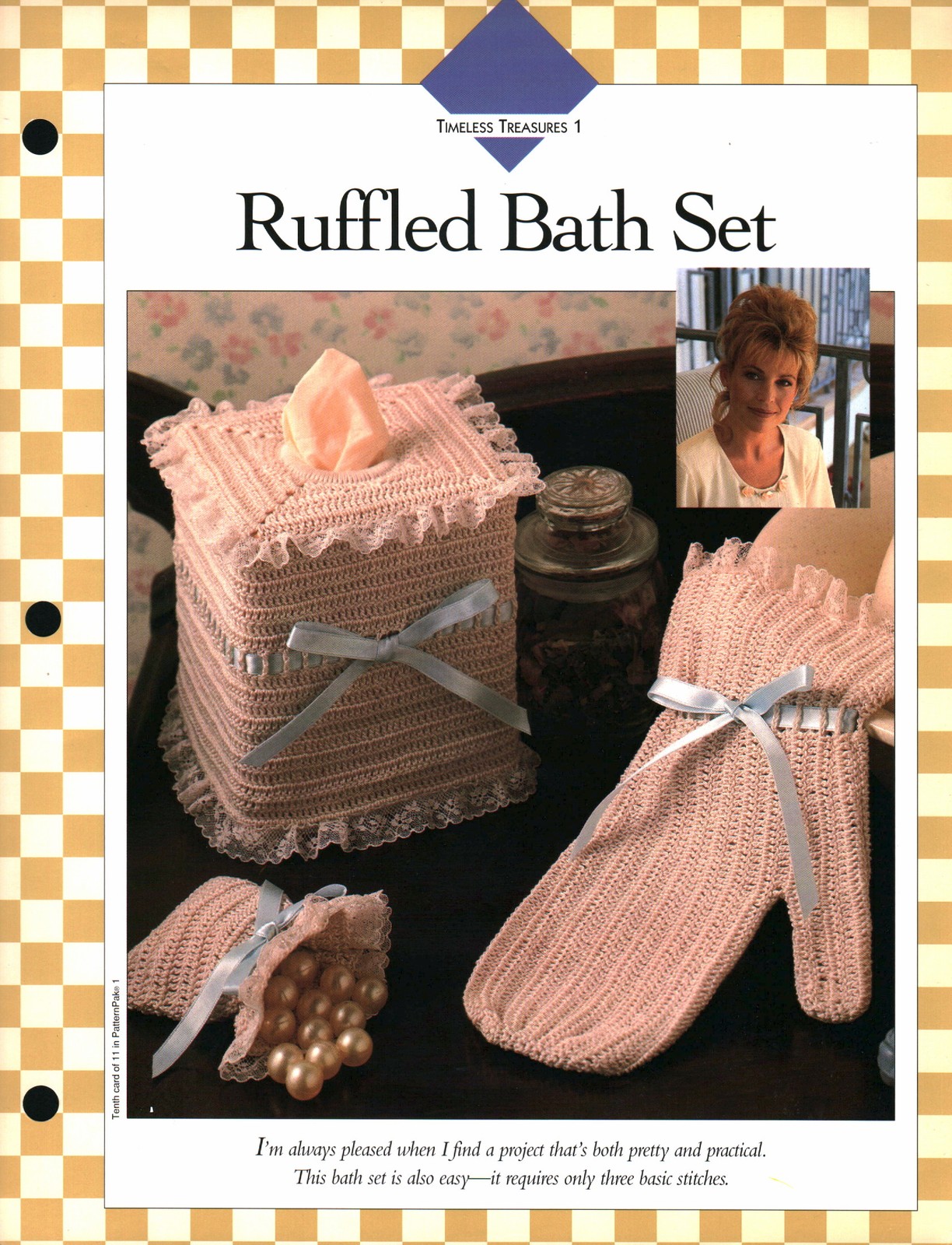 Ruffled Bath Set - Timeless Treasures 1 | Vanna Crochet Faves 85010-J