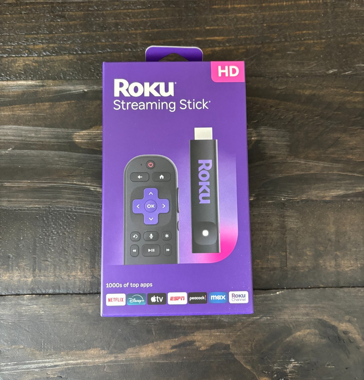 Roku Streaming Stick HD Media Player with Voice Remote – Brand New Sealed 3840R