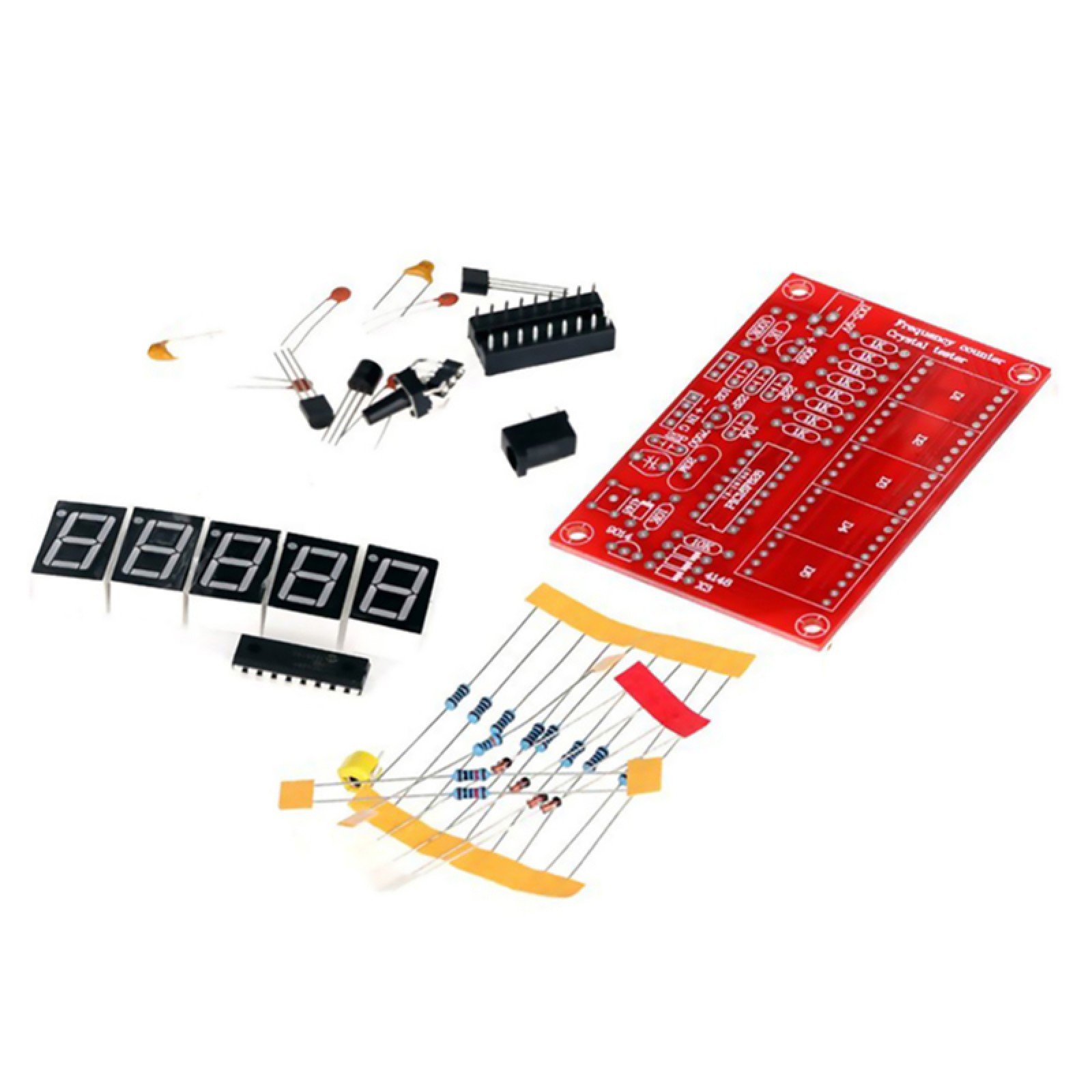 Automatic Range Conversion 1Hz-50MHz Crystal Frequency Counter Tester LED PCB D