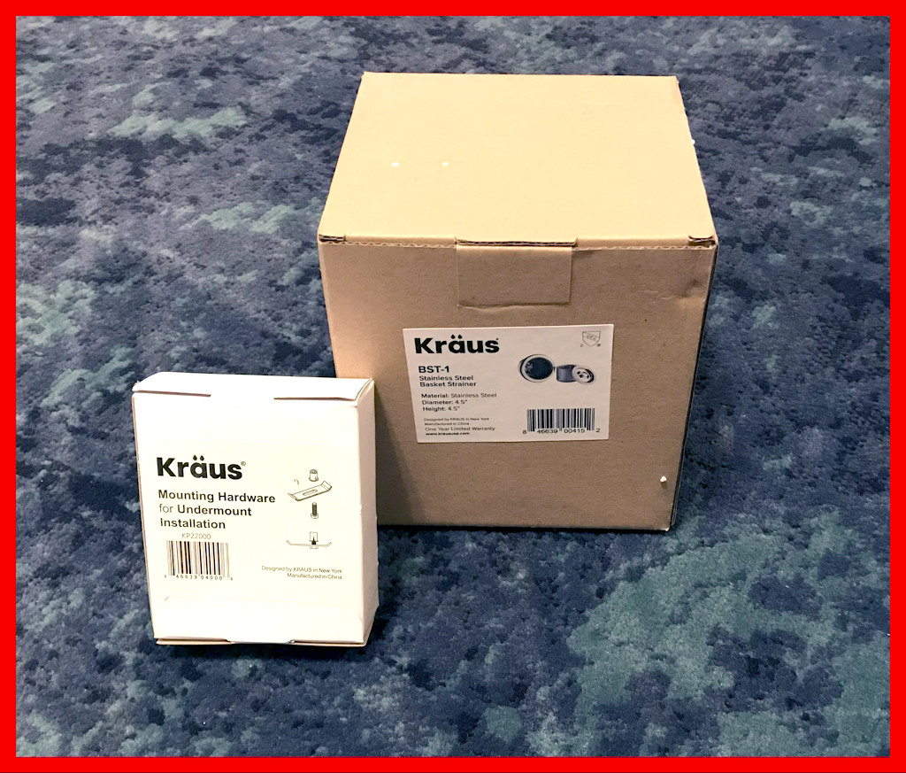 KRAUS BST-1 Stainless Steel Sink Drain w/ Basket Strainer and Lid - New in Box