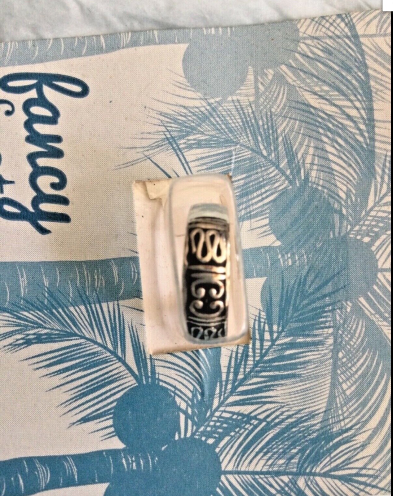 FANCY FEET SILVER PLATED DESIGNED TOE RING NEW IN PKG ORIG. $25.00