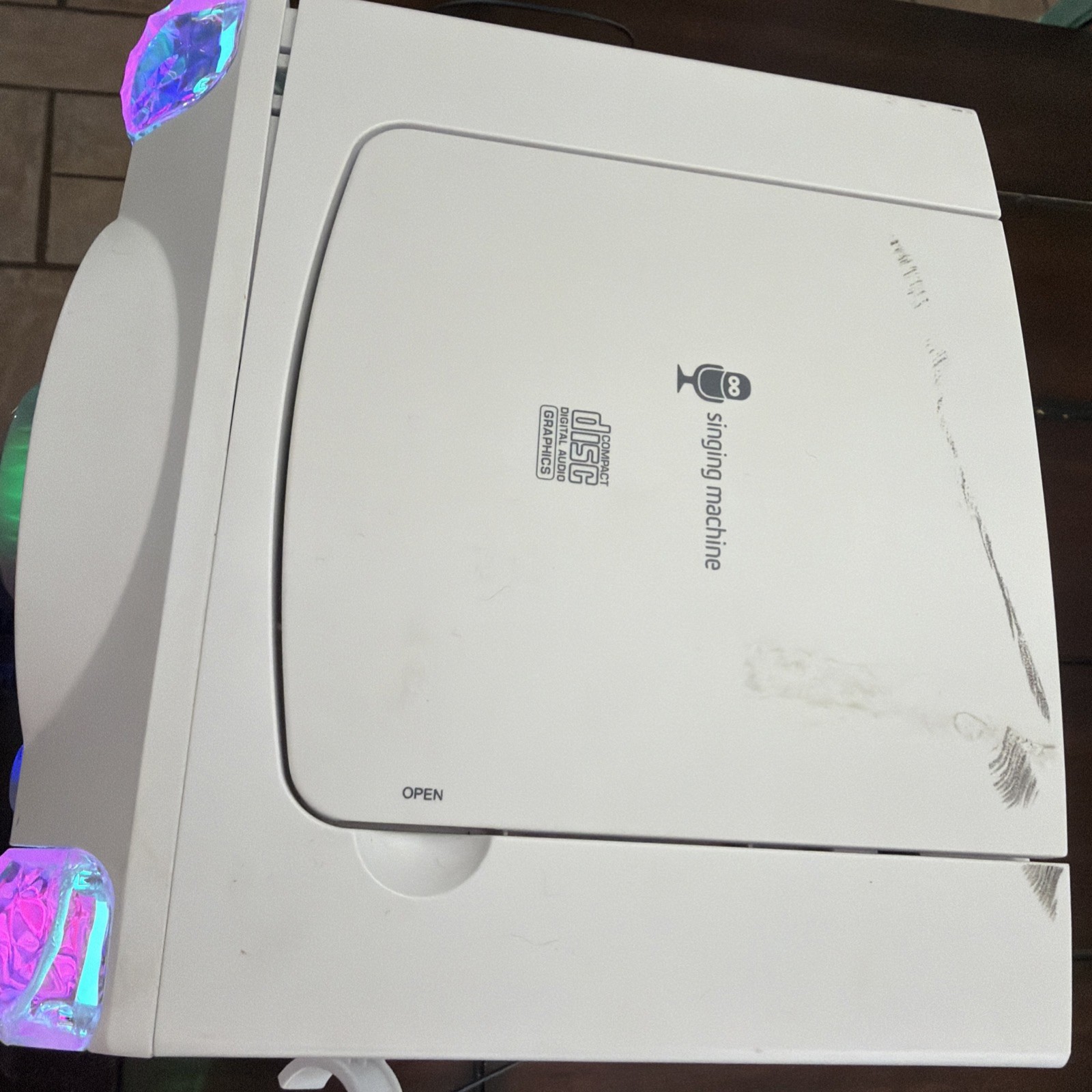 Singing Machine SML625BTWD Bluetooth Karaoke System * Mic 2 not working *