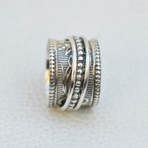 Handmade Spinner Ring 925 Sterling Silver Beautiful Spinner Gift For Wife