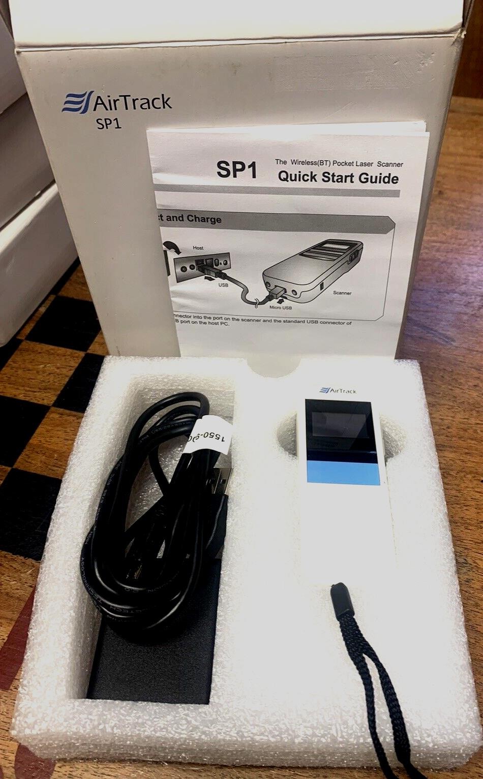 AirTrack SP1 Blue Tooth Wireless Pocket Barcode Scanner SP1-0114R1982