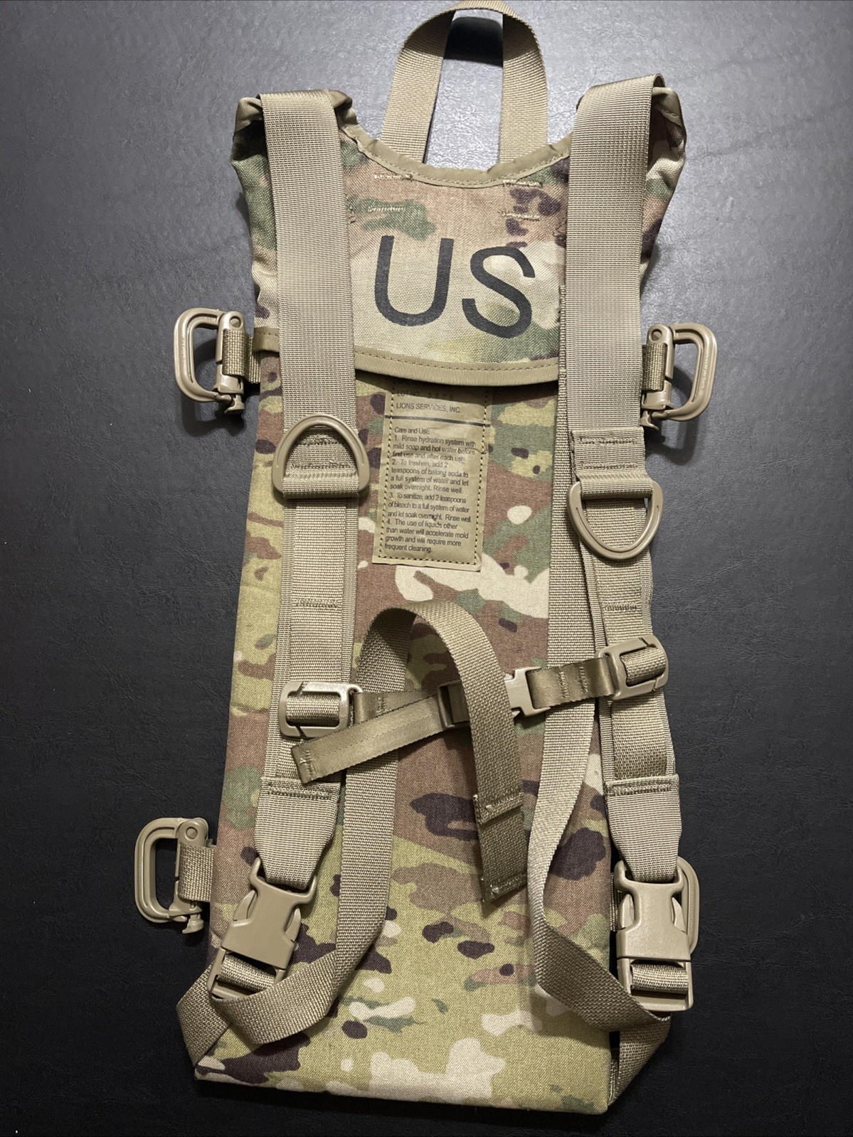 USGI Molle II Hydration System Carrier OCP Multicam No Bladder NEW