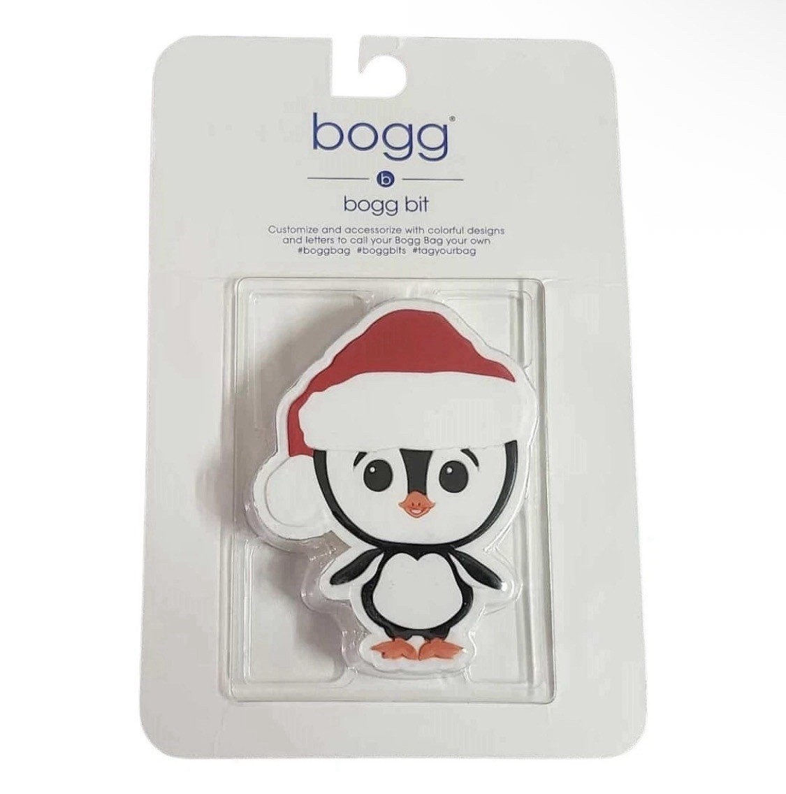 Holiday Penguin Bogg Bit Charm – Bogg Bag Accessory 3″ Silicone