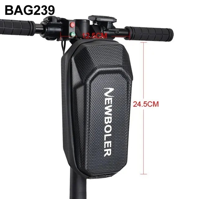 Electric Scooter Front Bag Waterproof EVA Hard Shell Handlebar Storage Pouch