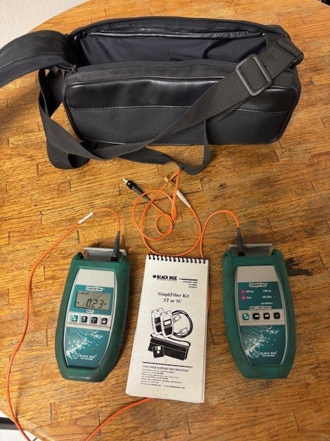 Black Box Fiber Optic Test Kit Power Meter and Light Source
