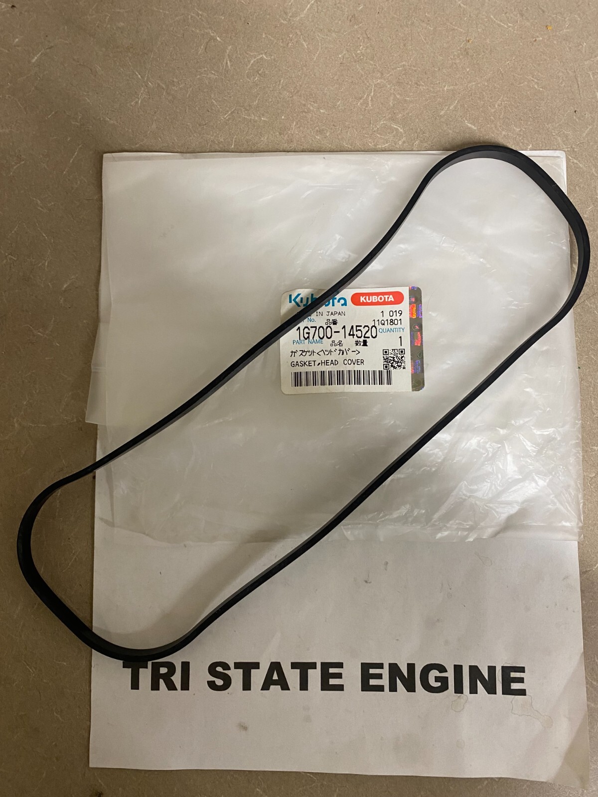 GENUINE OEM KUBOTA VALVE COVER GASKET HEAD COVER 1G700-14520  D1305 ENGINES