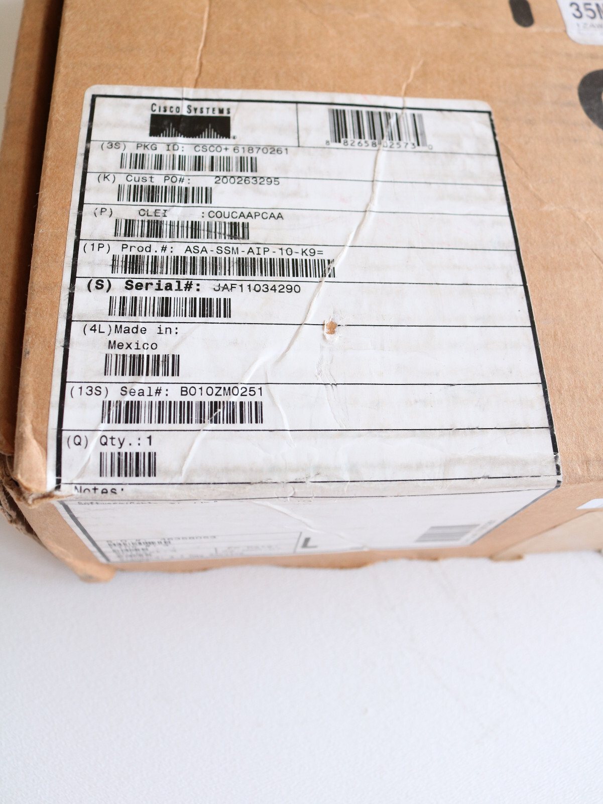 Cisco ASA-SSM-AIP-10-K9 ASA 5500 Series Advanced Security IPS Module NEW