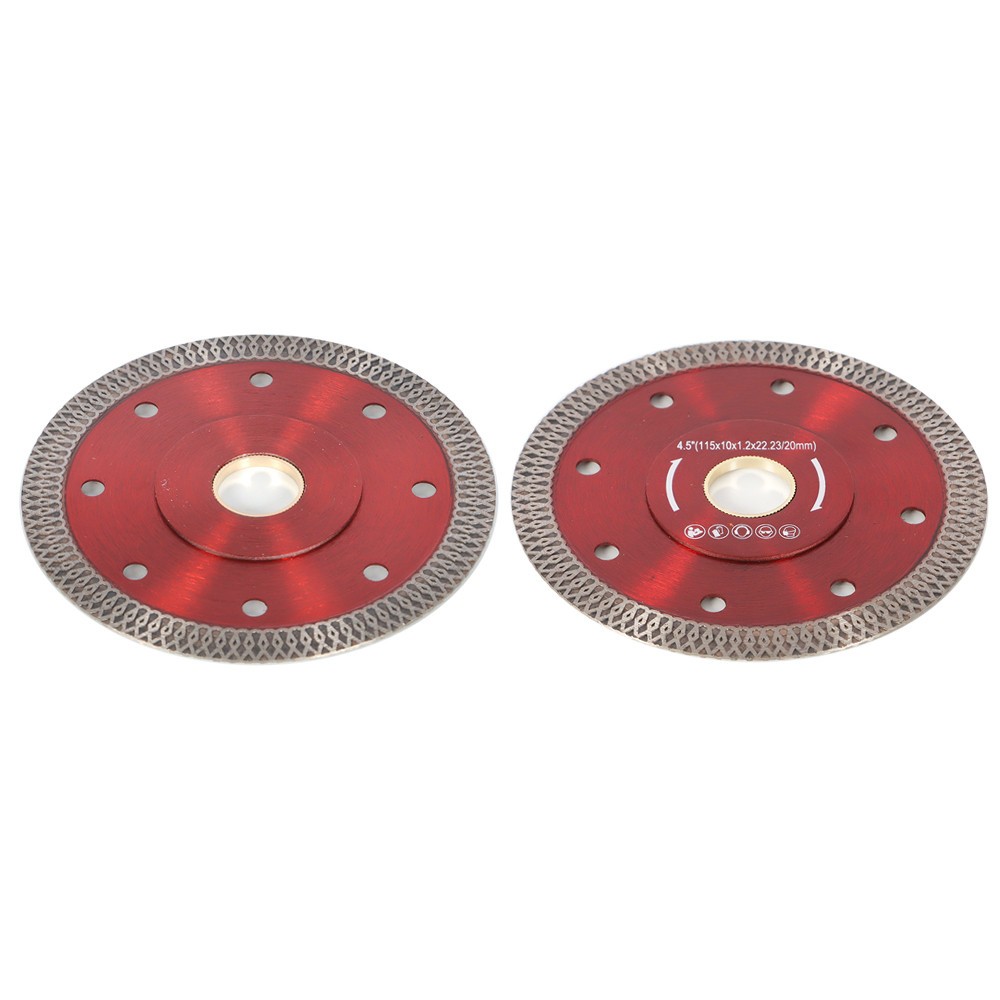 2 Pack Super Thin Diamond Porcelain Saw Blade Ceramic Cutting Disc 4.5 Inch