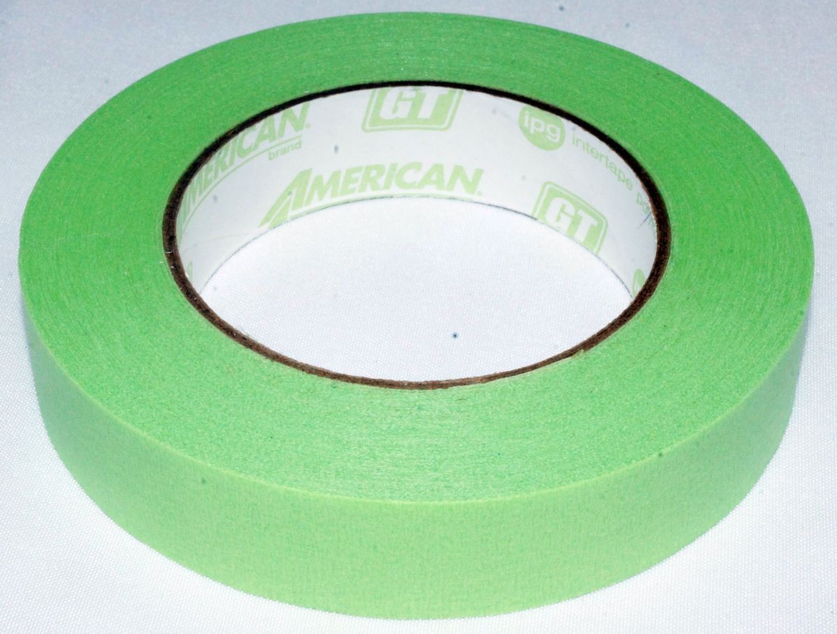 IPG American Tape 1 Inch Green Automotive Masking Tape GT2455 1" x 60yds Mask
