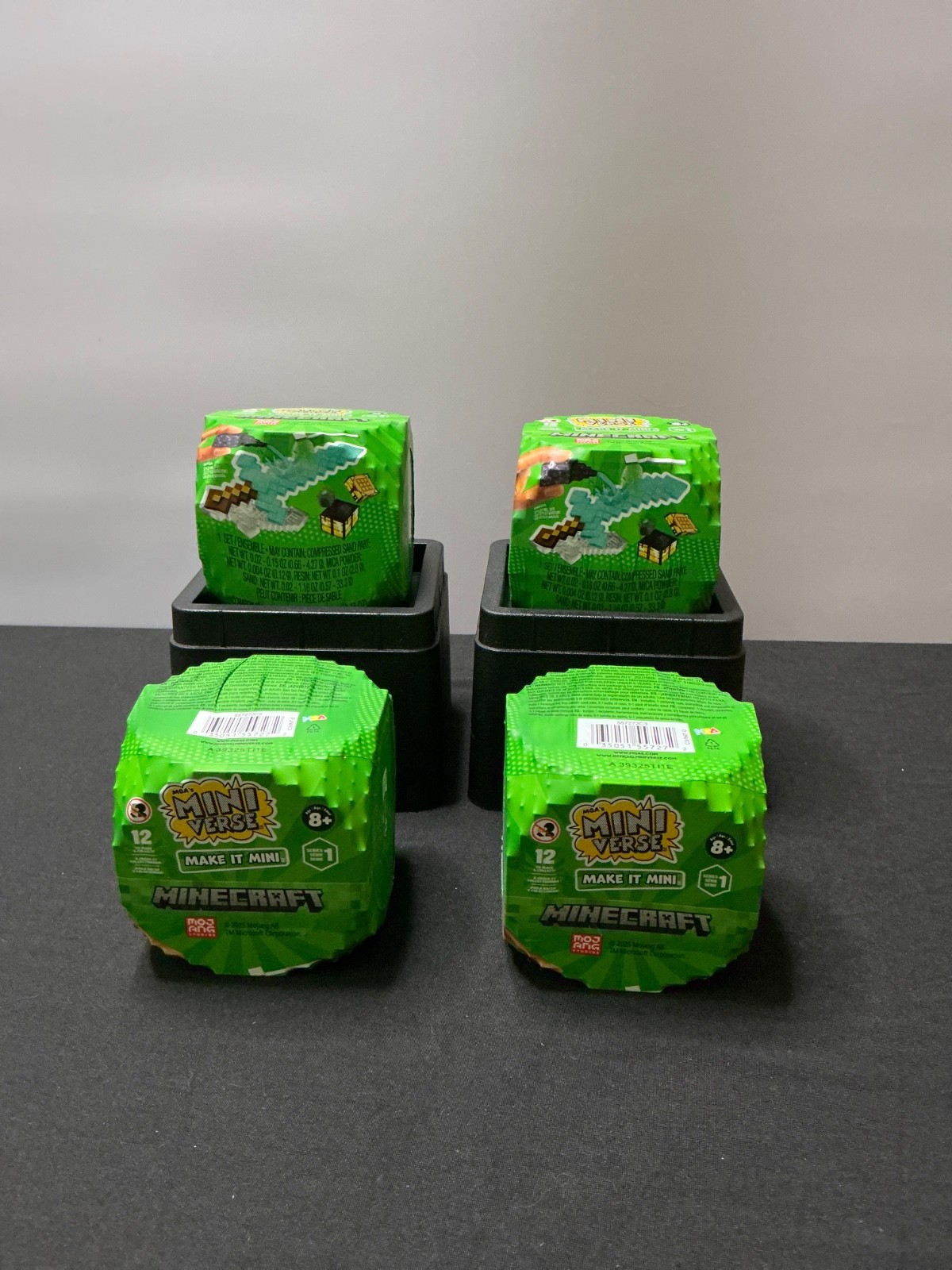 4 *SEALED* MGA Miniverse Make It Mini Minecraft Diamond Sword BRAND NEW!