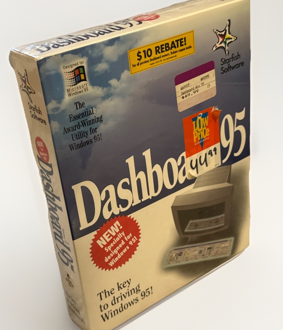 Dashboard 2.0 Windows 95 PC CD-ROM Edition Starfish RARE FACTORY SEALED NEW