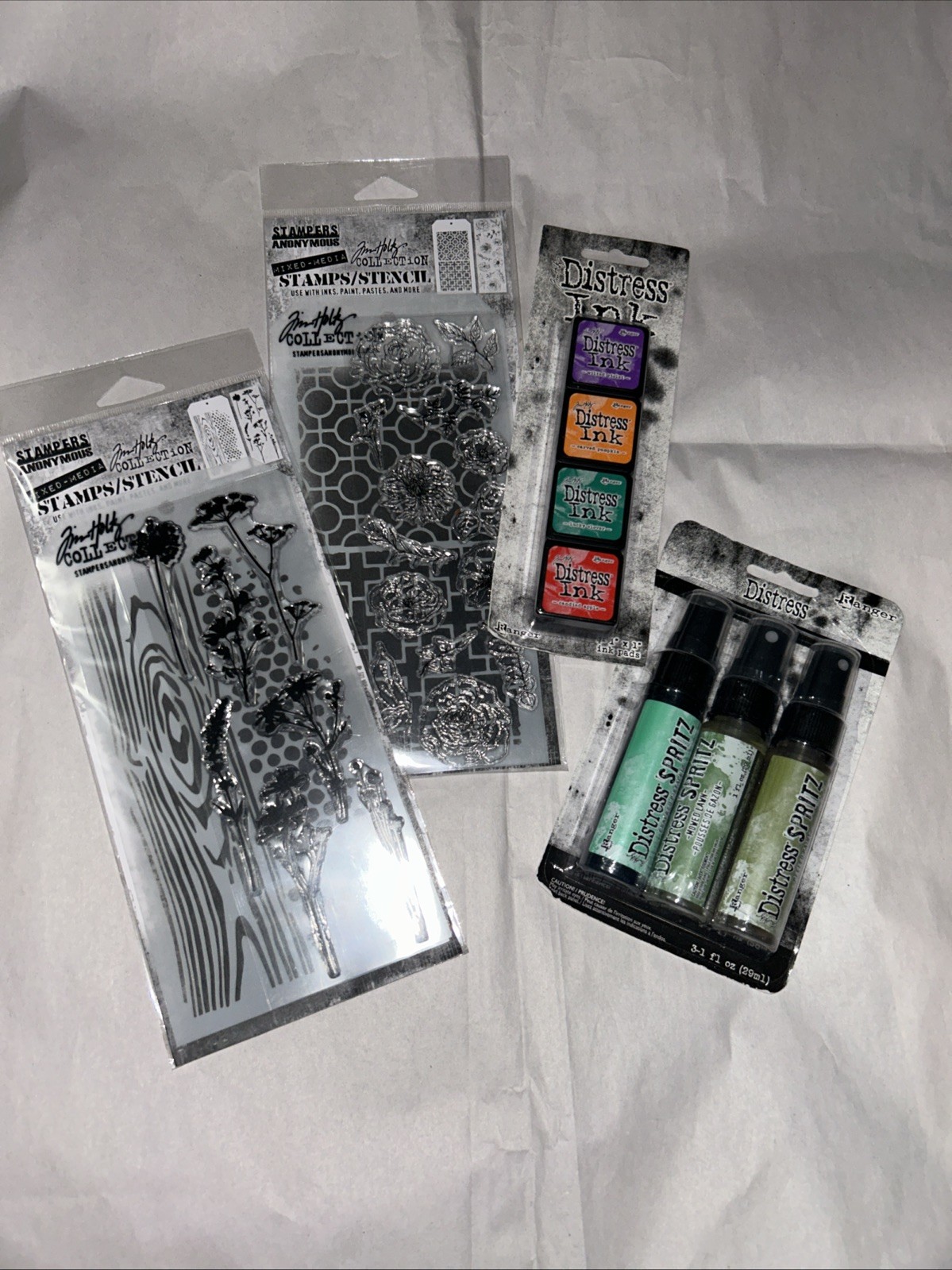 Tim Holtz Stamp and Distress Ink/ Spritz Bundle