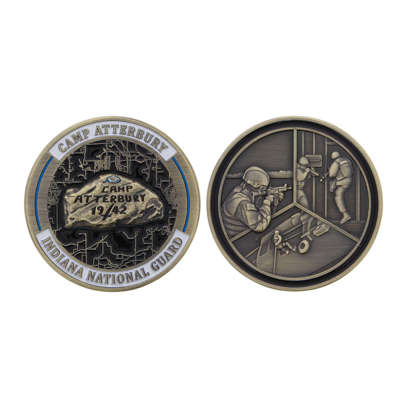 Camp Atterbury Indiana National Guard Challenge Coin