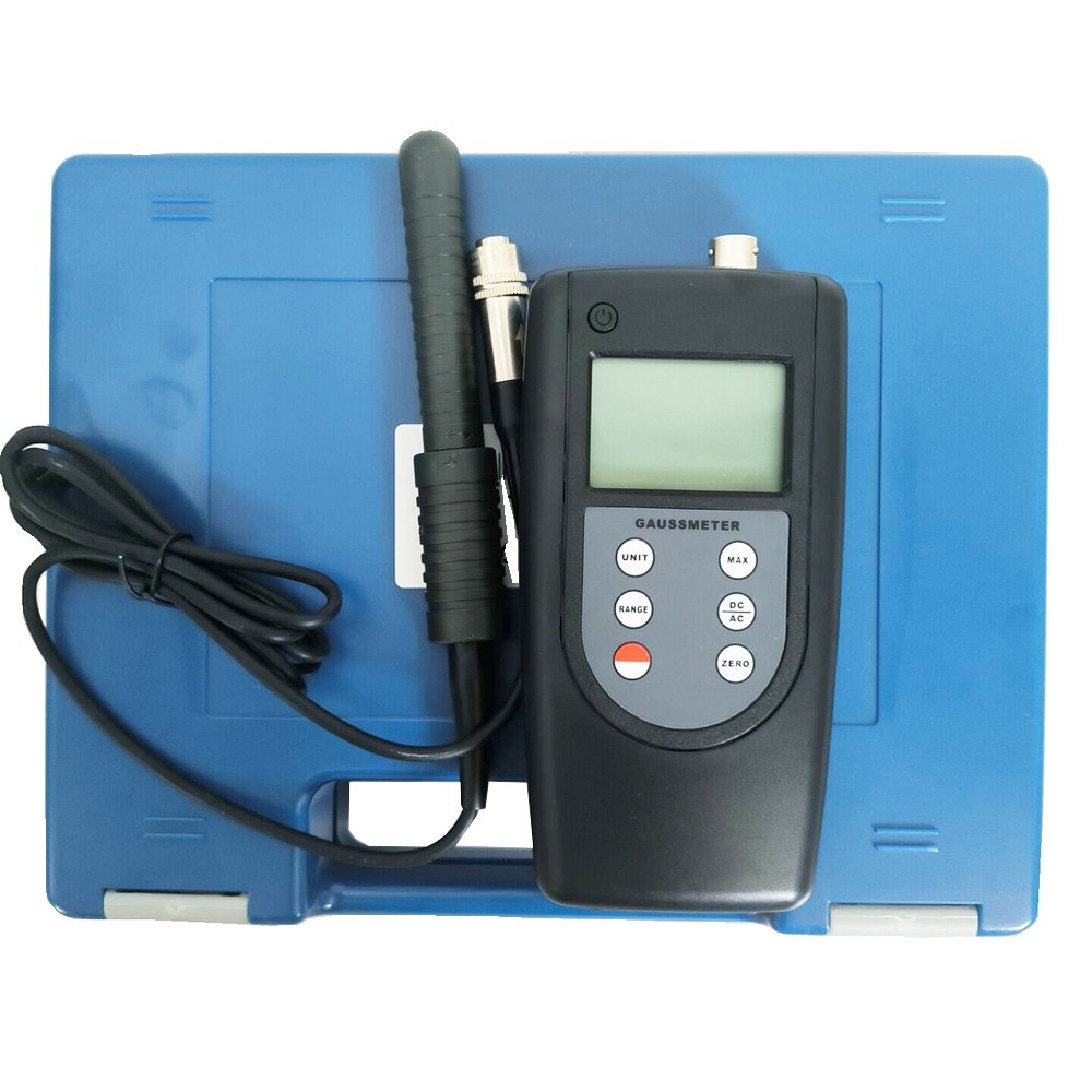 Tesla Meter Magnetic Gauss Meter DC AC Magnetic Field Tester with 0~200mT~2000mT