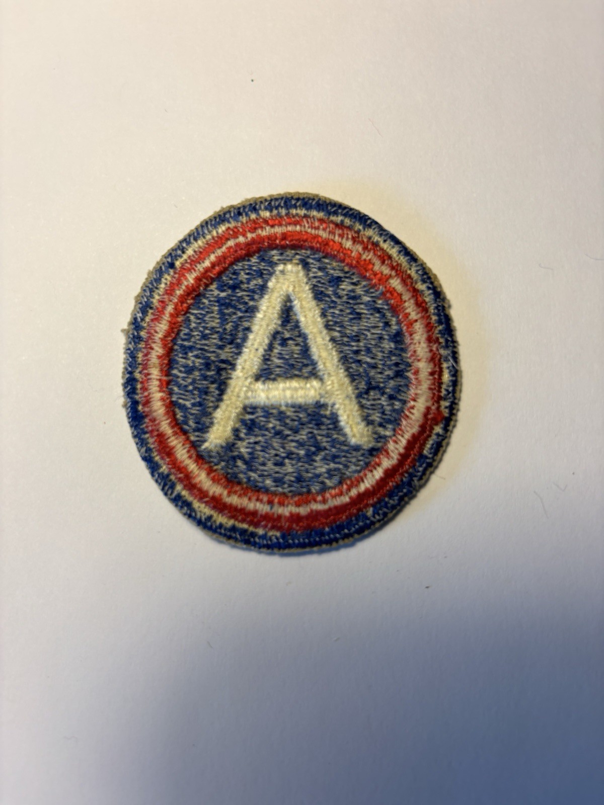 3rd U.S. Army Shoulder Patch Insignia Vintage Cut Edge Version