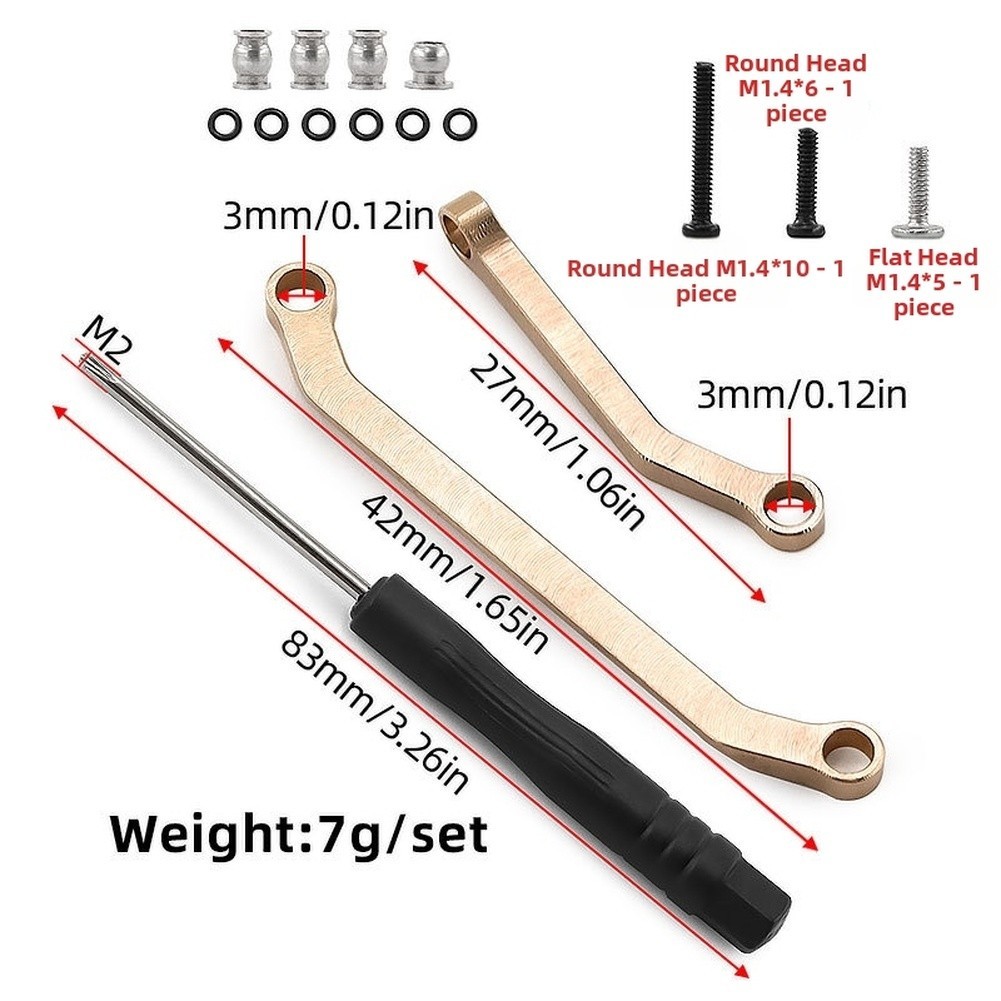 1/30 Brass Steering Enhanced Strength Material Smooth Steering Performance