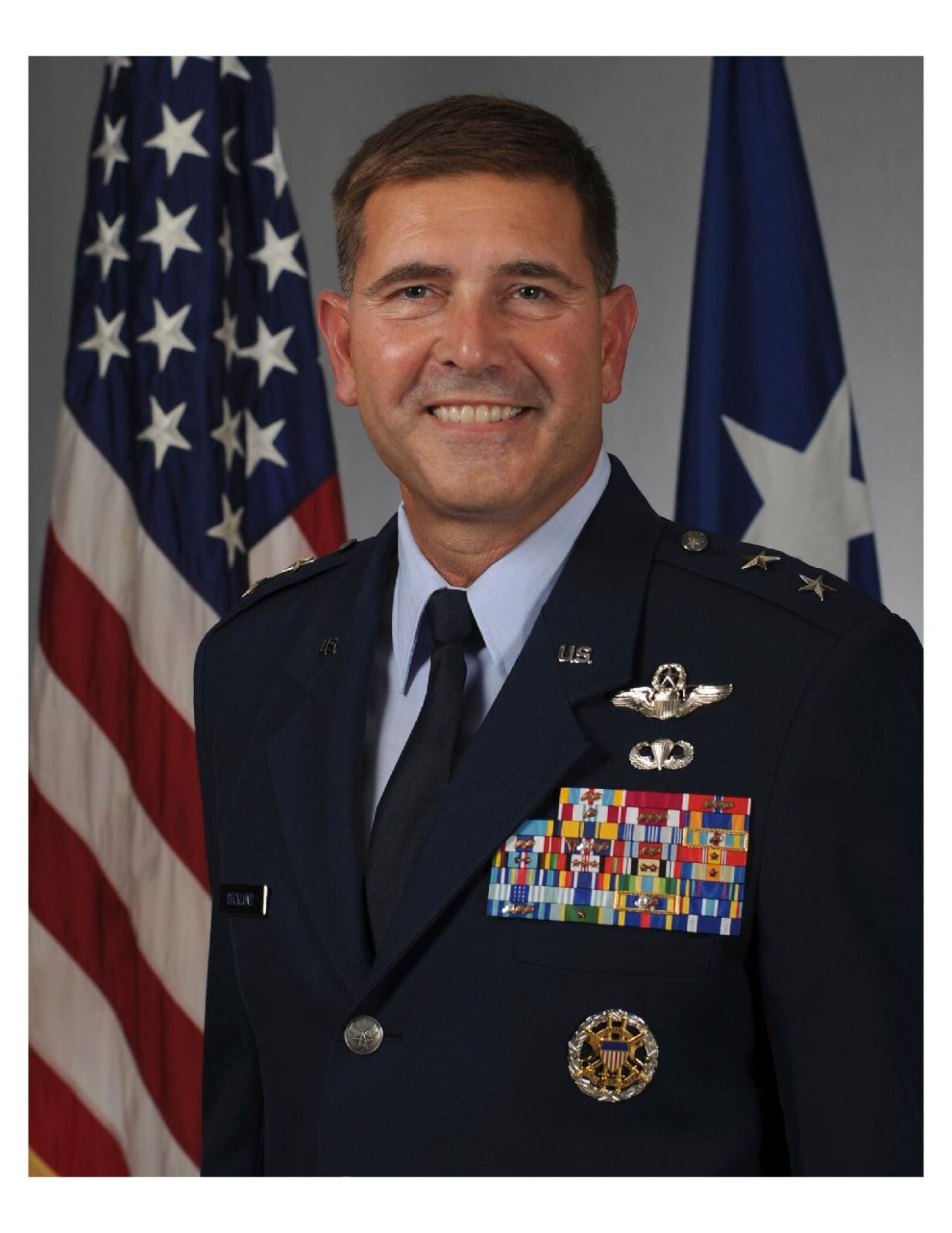 United States Air Force General Vincent K. Becklund 8x10 Photo On 8.5" x 11"