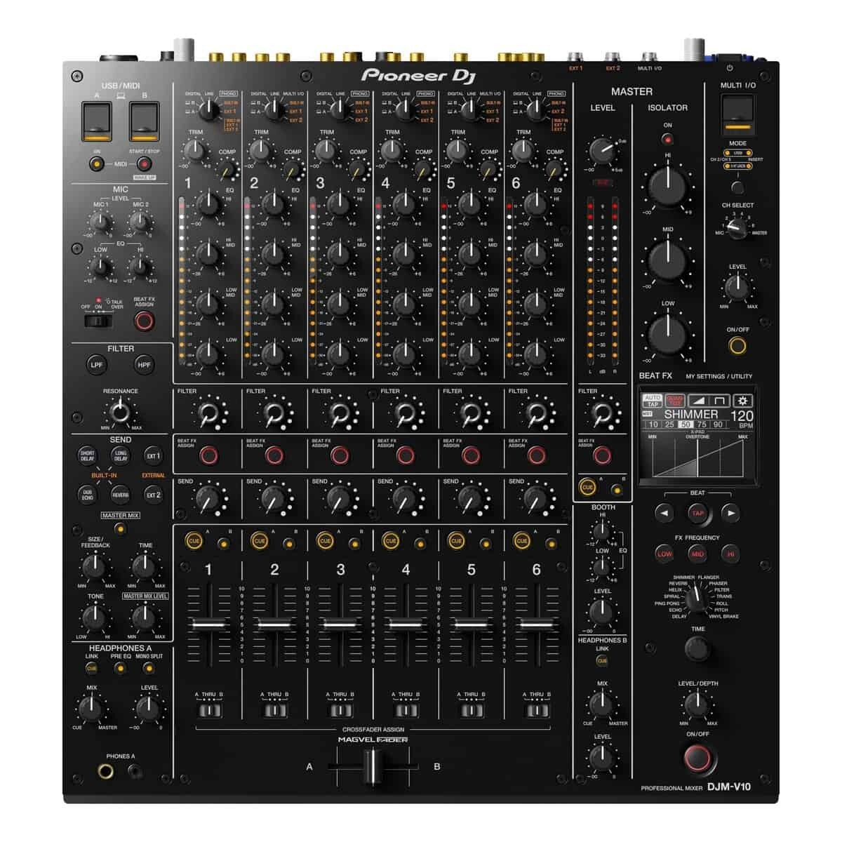 Pioneer DJ DJM-V10 Creative Style 6-Channel Professional DJ Mixer