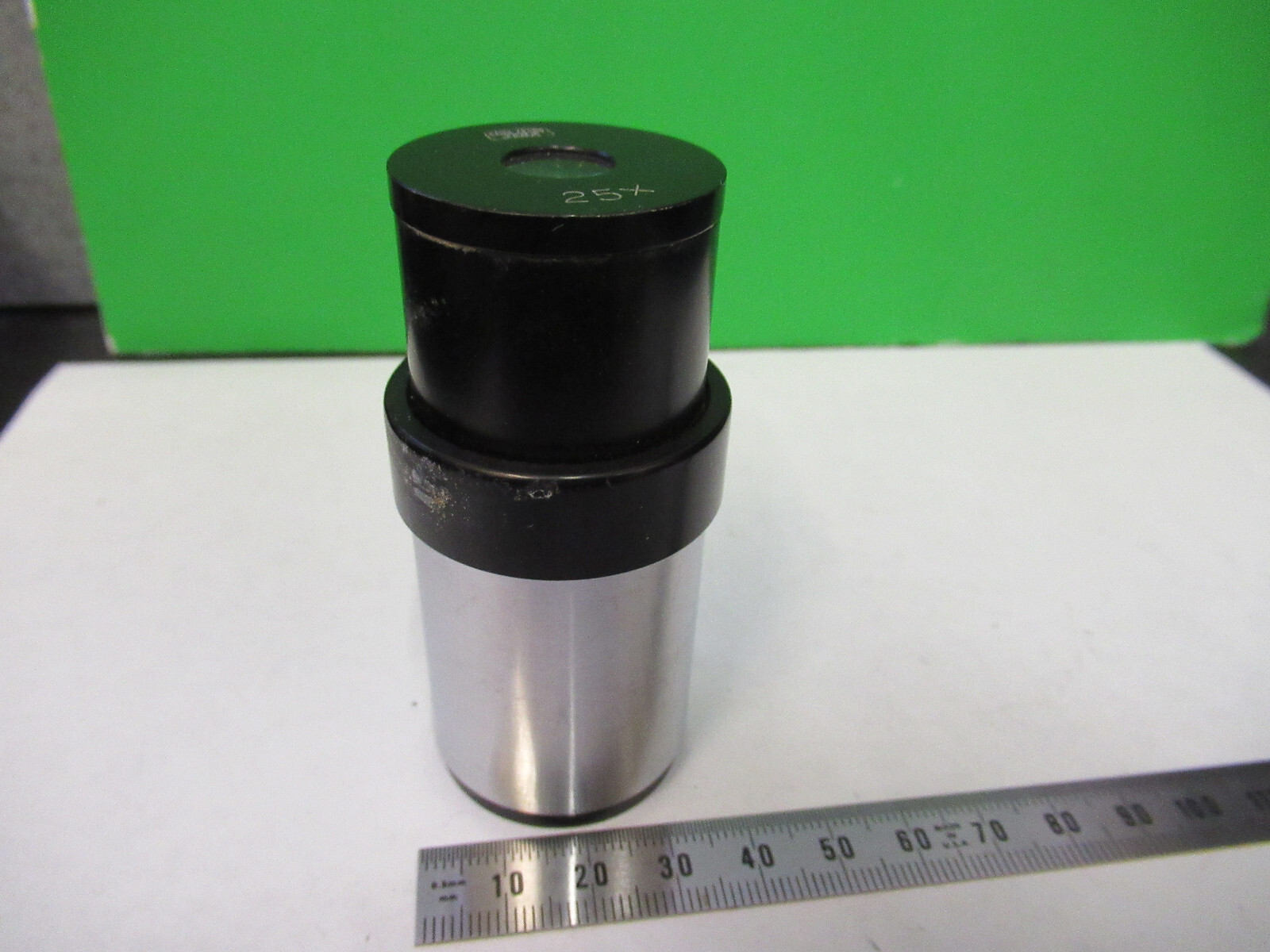 CARL ZEISS JENA EYEPIECE  STEREO 25X LENS MICROSCOPE PART AS PICTURED S1-B-77