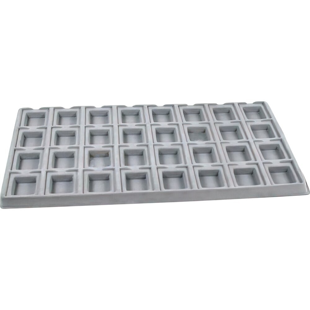 5 Gray 32 Slot Puff Earring Cards Showcase Display Tray Inserts