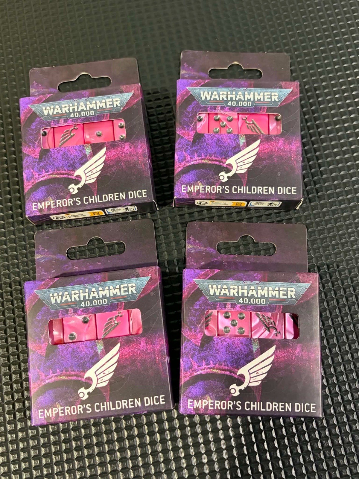 Emperor's Children Dice Pack 1 Set - 16mm Dice Warhammer 40K Chaos Space Marines