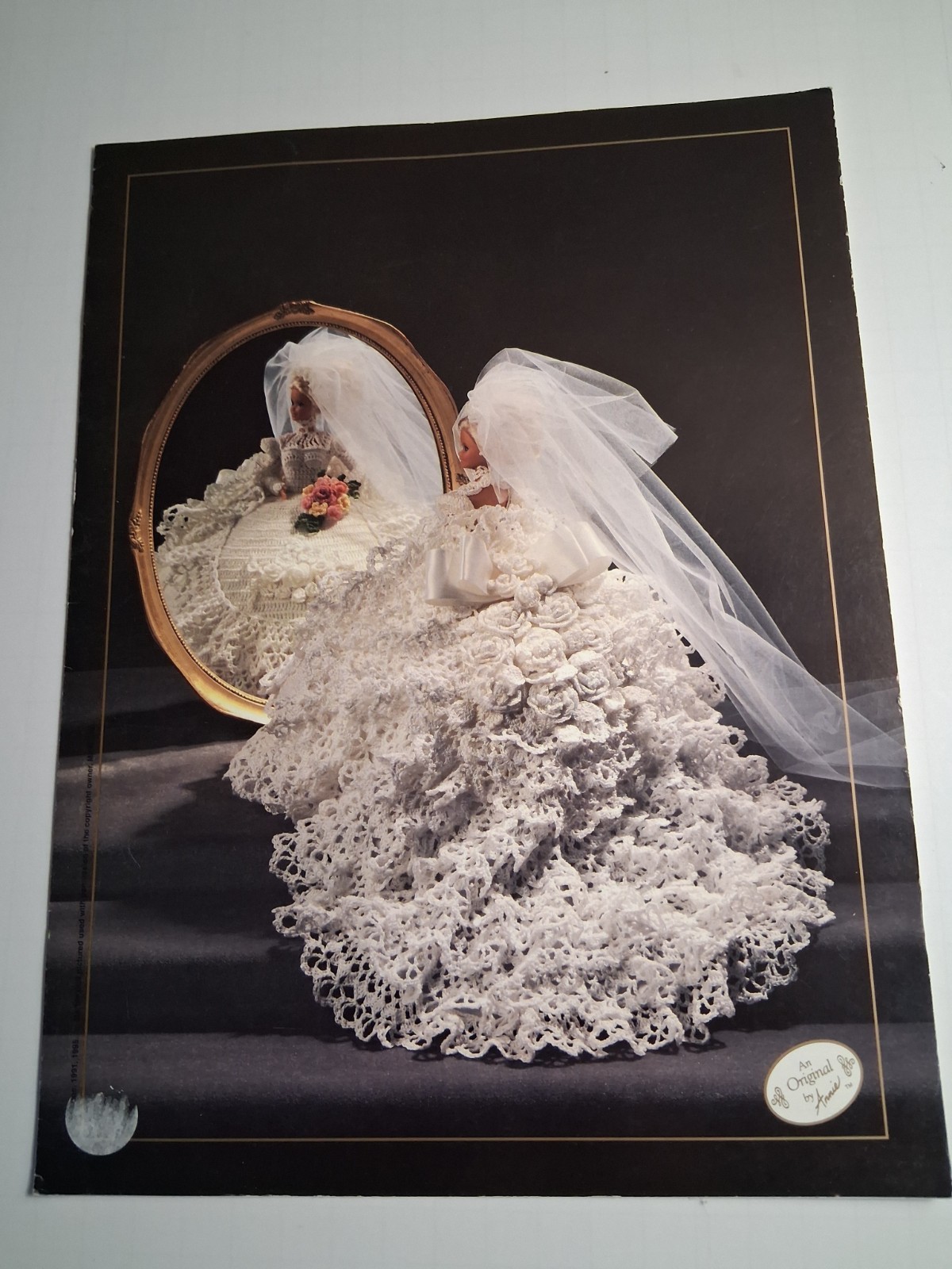 Annie's Attic Crochet Bridal Gown for Fashion Doll 1996 7101C