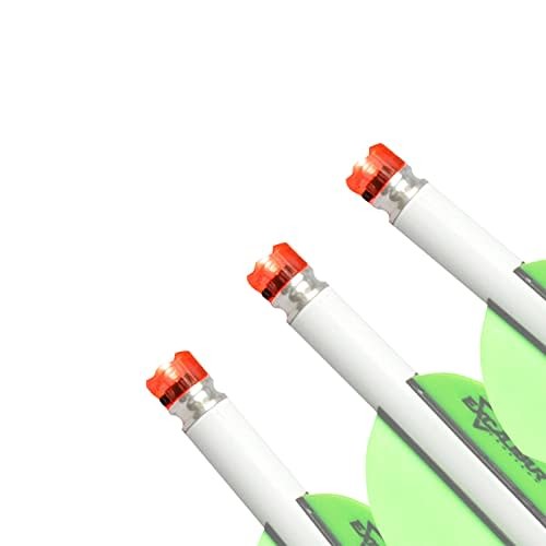 Excalibur Beacon Nock 3-Pack w/Aluminum Rhino Inserts, Red Light (10729): NEW