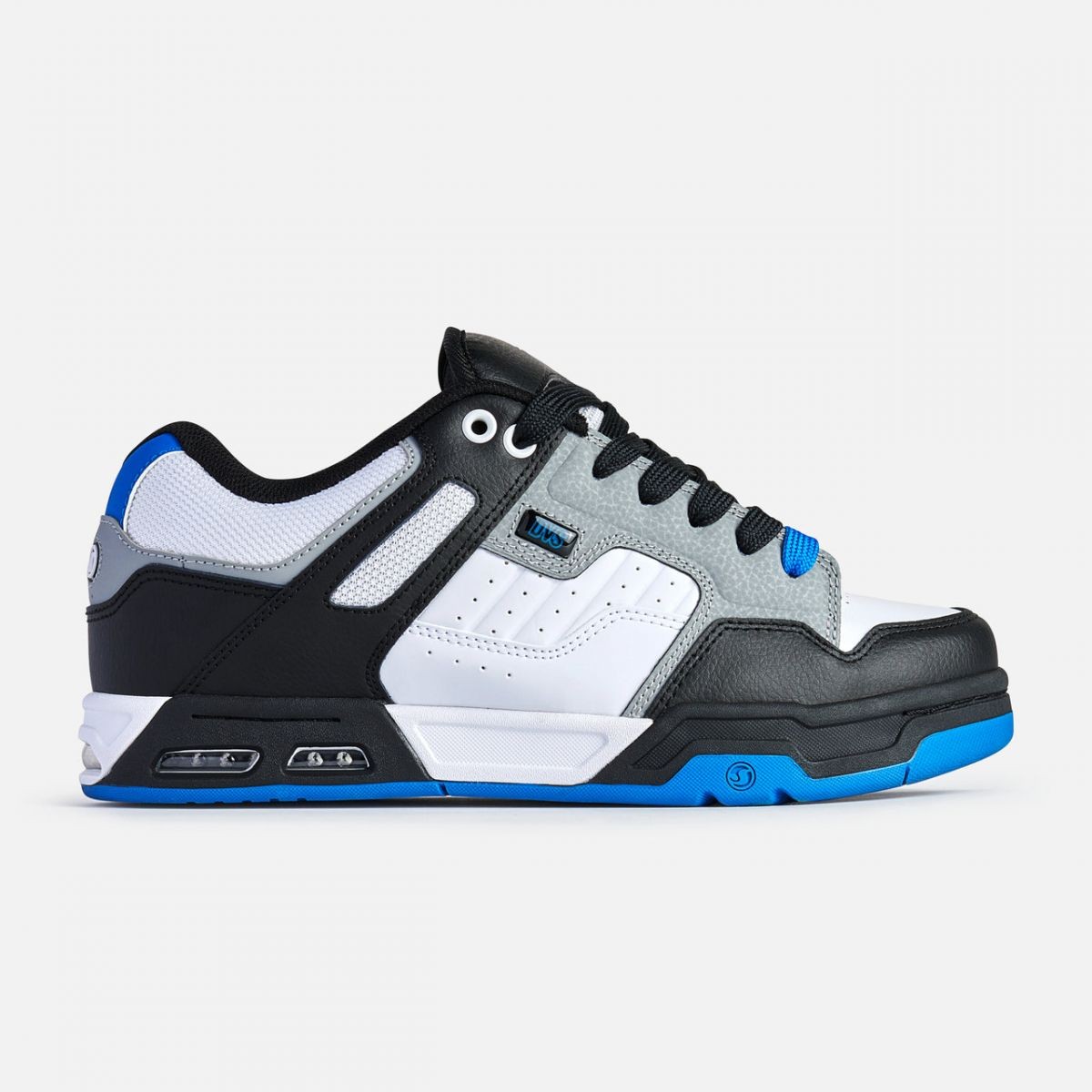 DVS Men's Enduro Heir Skate Shoe White/Black/Blue - DV01150004, White/Grey/Black