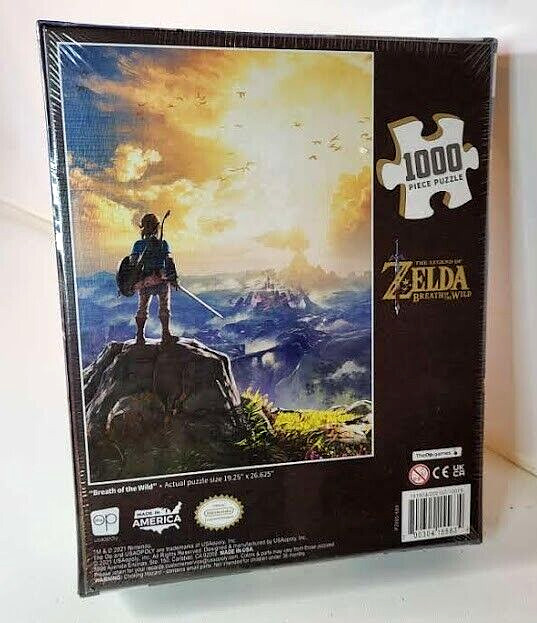Legend of Zelda Breath of the Wild 1000 Piece Puzzle 19x27 NEW FACTORY SEALED