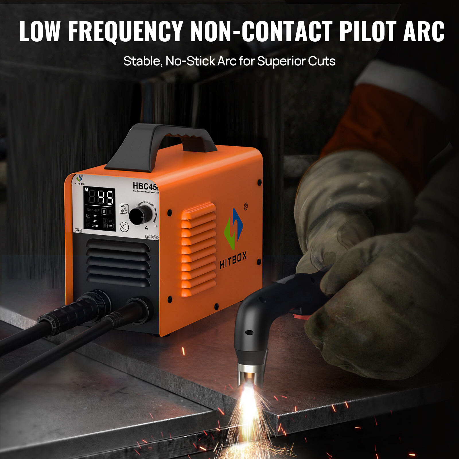 Pilot Arc HITBOX Plasma Cutter - 45A 110/220V Non-Touch (Non-HF) Home/DIY US