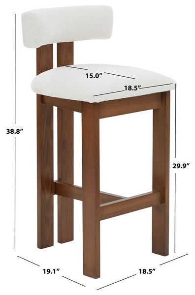 Safavieh MACEY BOUCLE BARSTOOL, Reduced Price 2172761779 SFV4861A