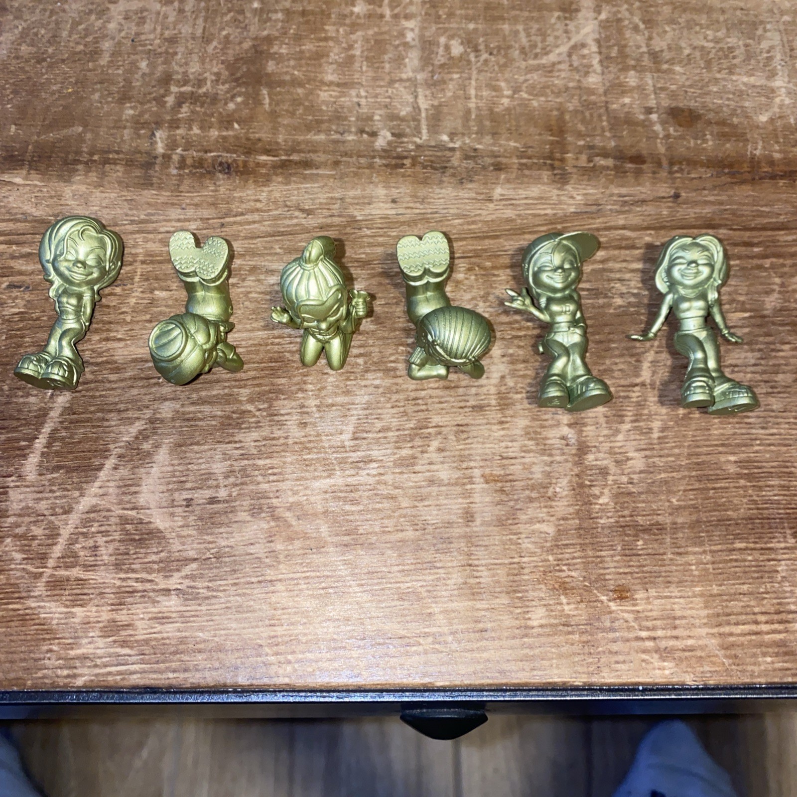 Vintage Y2K So Fly Divas Mini Figures Lot Of 6 Gold Rare Homies Toys Free S&H!