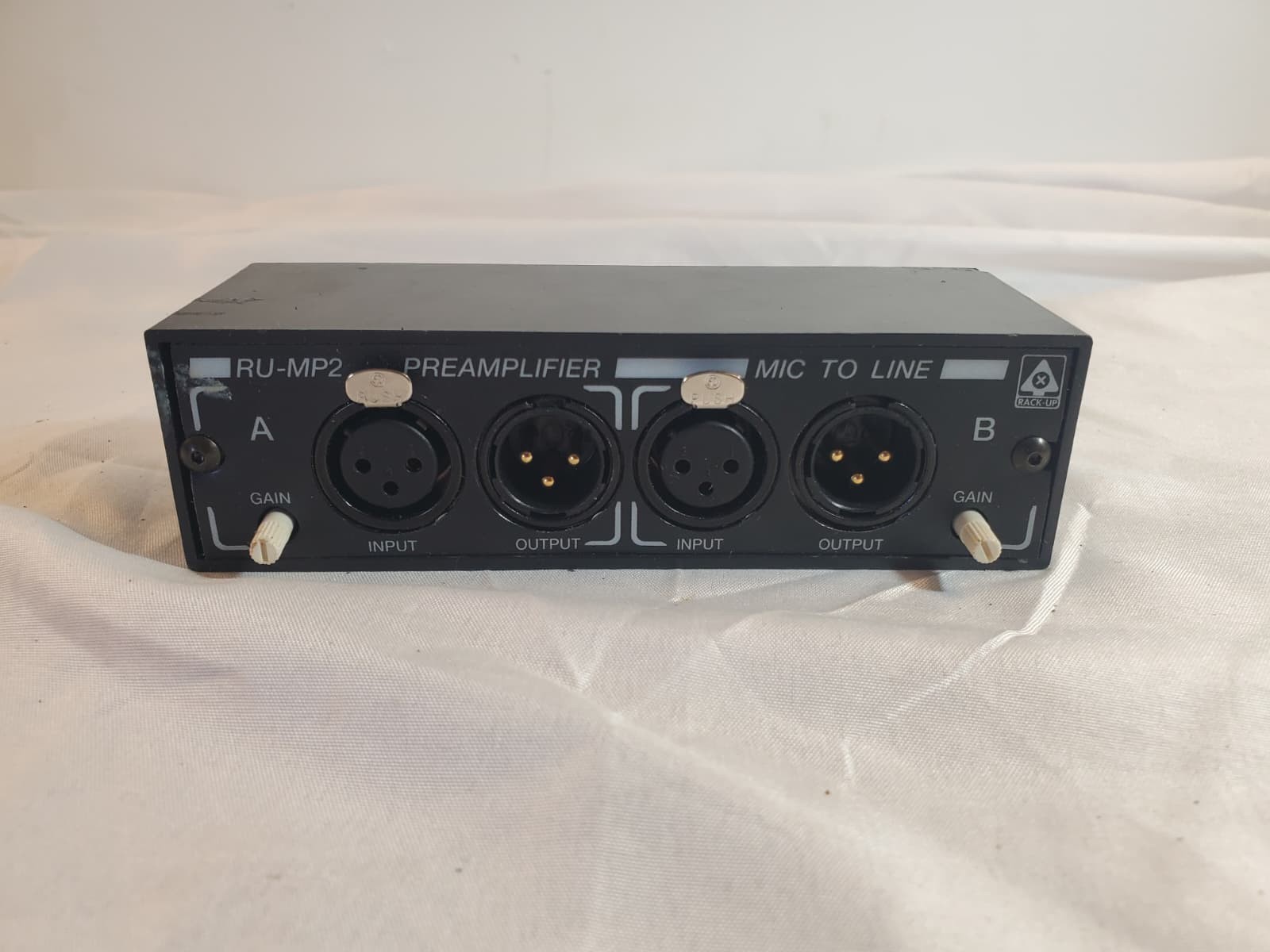 RDL RU-MP2 Stereo Mic Preamplifier Tested Working No Power Supply