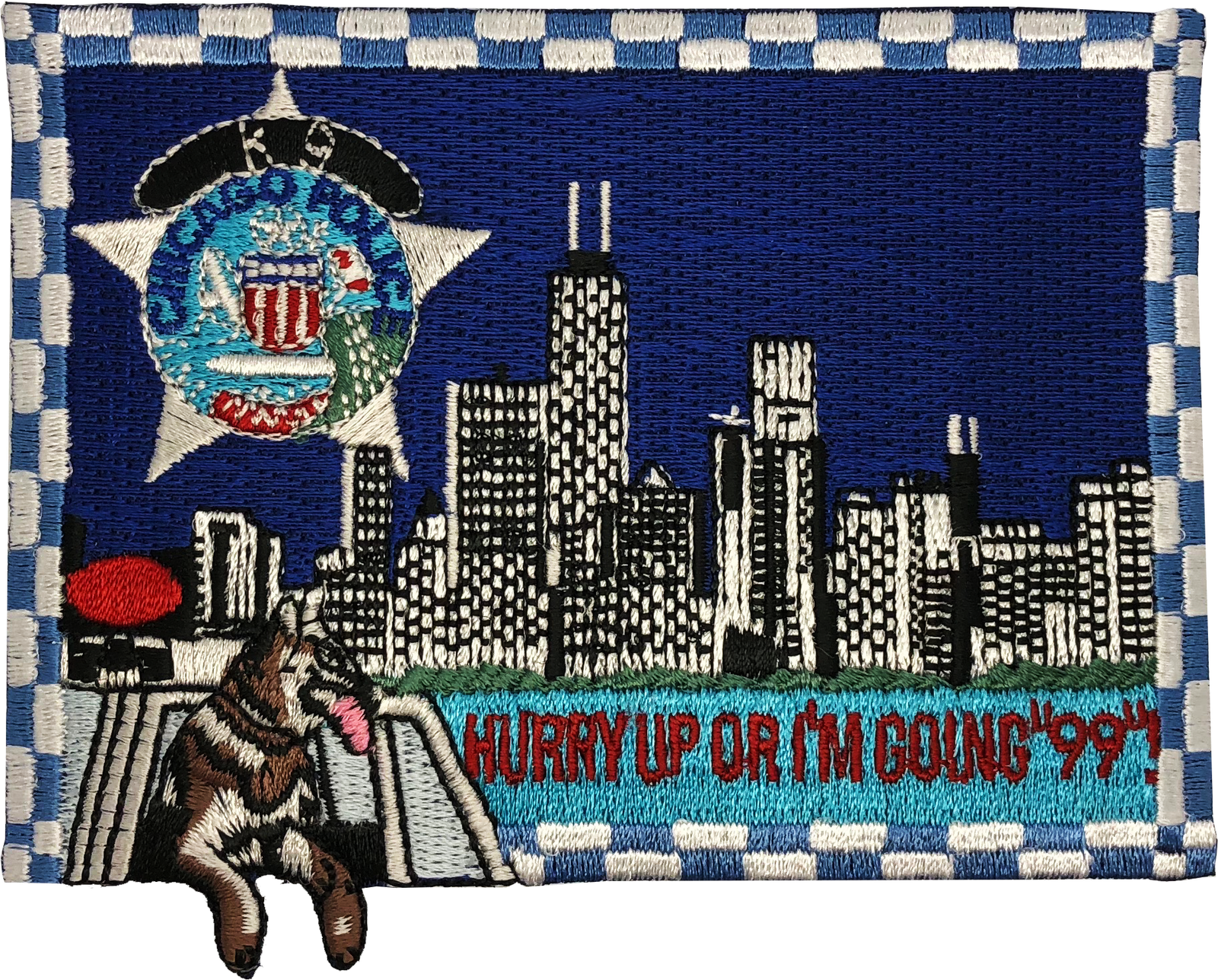 CHICAGO POLICE CANINE (K9) FLAG PATCH