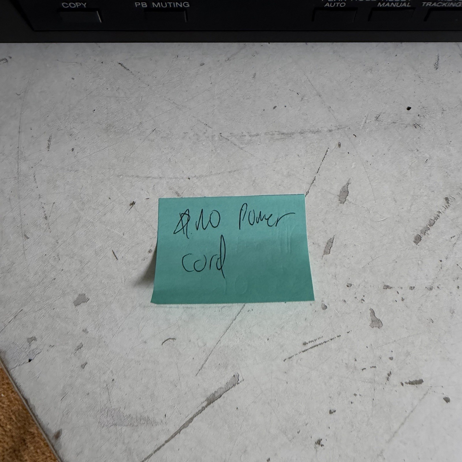 SONY PCM-701ES DIGITAL AUDIO PROCESSOR - No Power Cord