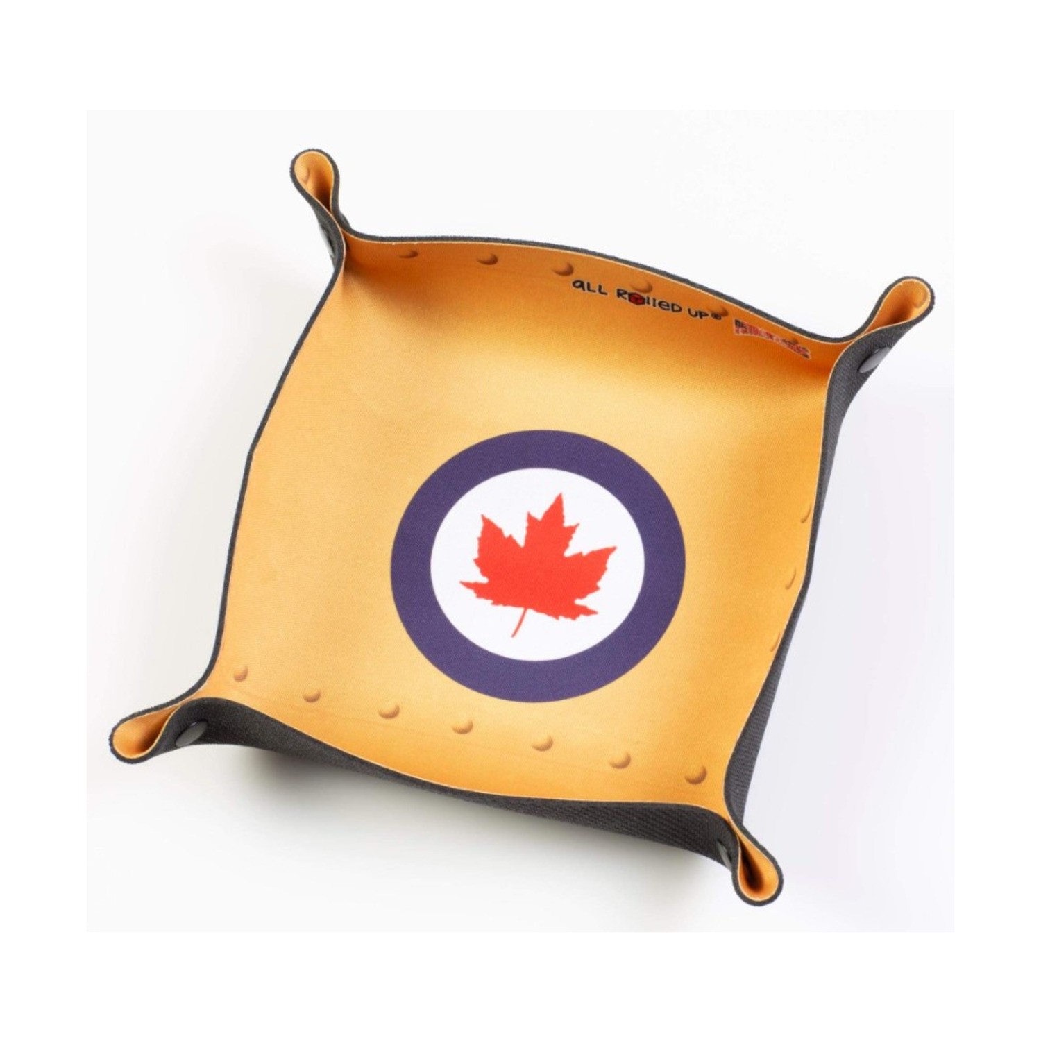 All Rolled Folding Square Dice Tray All Ro  WWII - Canada Folding Square D New
