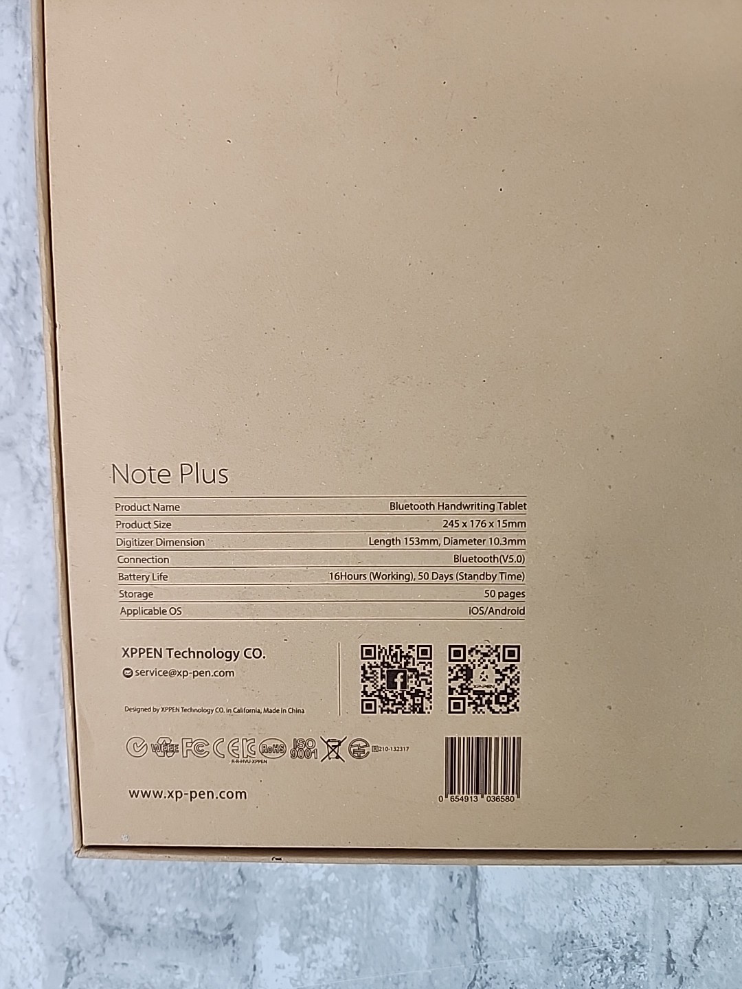 XP-Pen Note Plus Bluetooth Handwriting Tablet Smart Notepad iOS Android *Read*