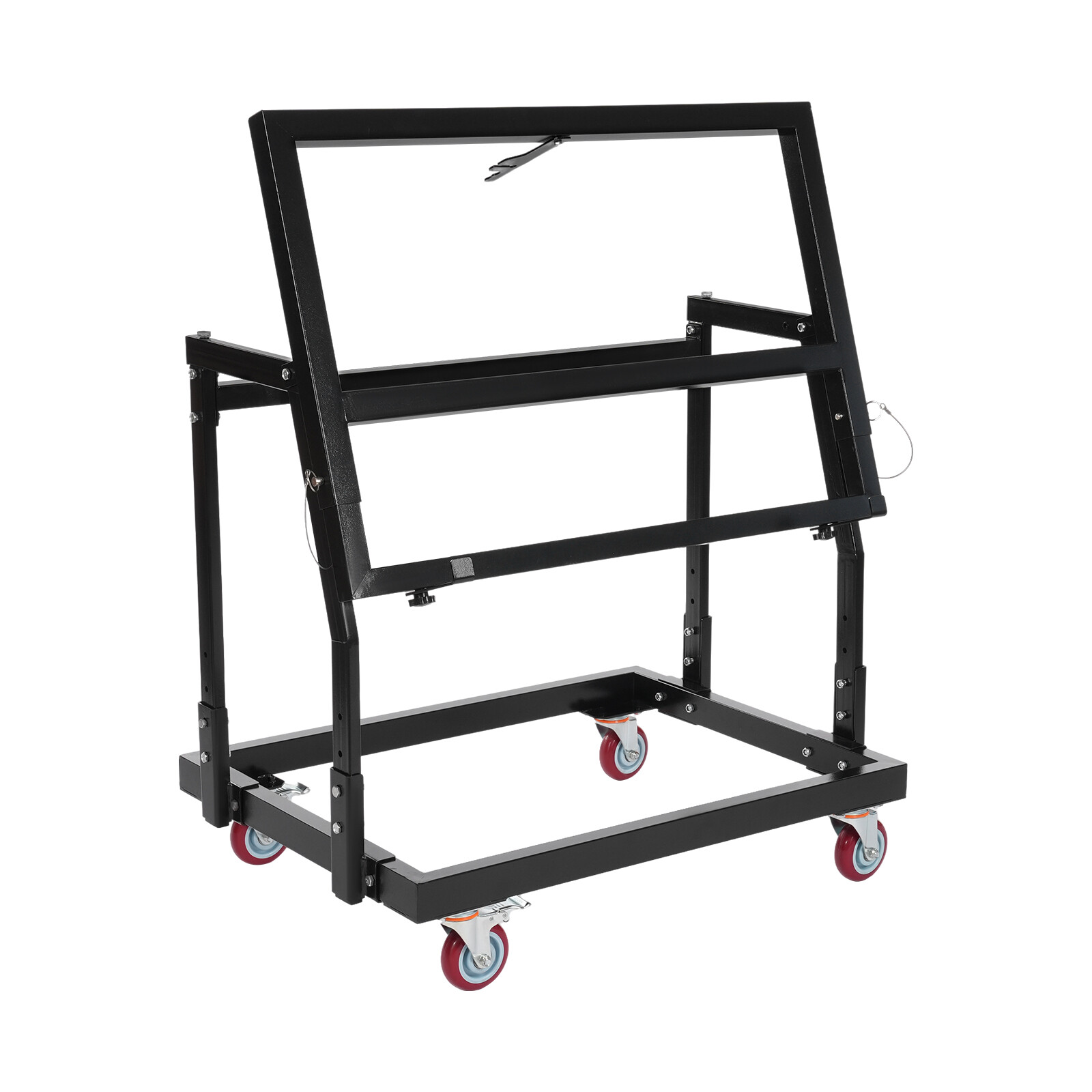 1000lbs Drywall Panel Cart with Adjustable Height & 4 Swivel Wheels