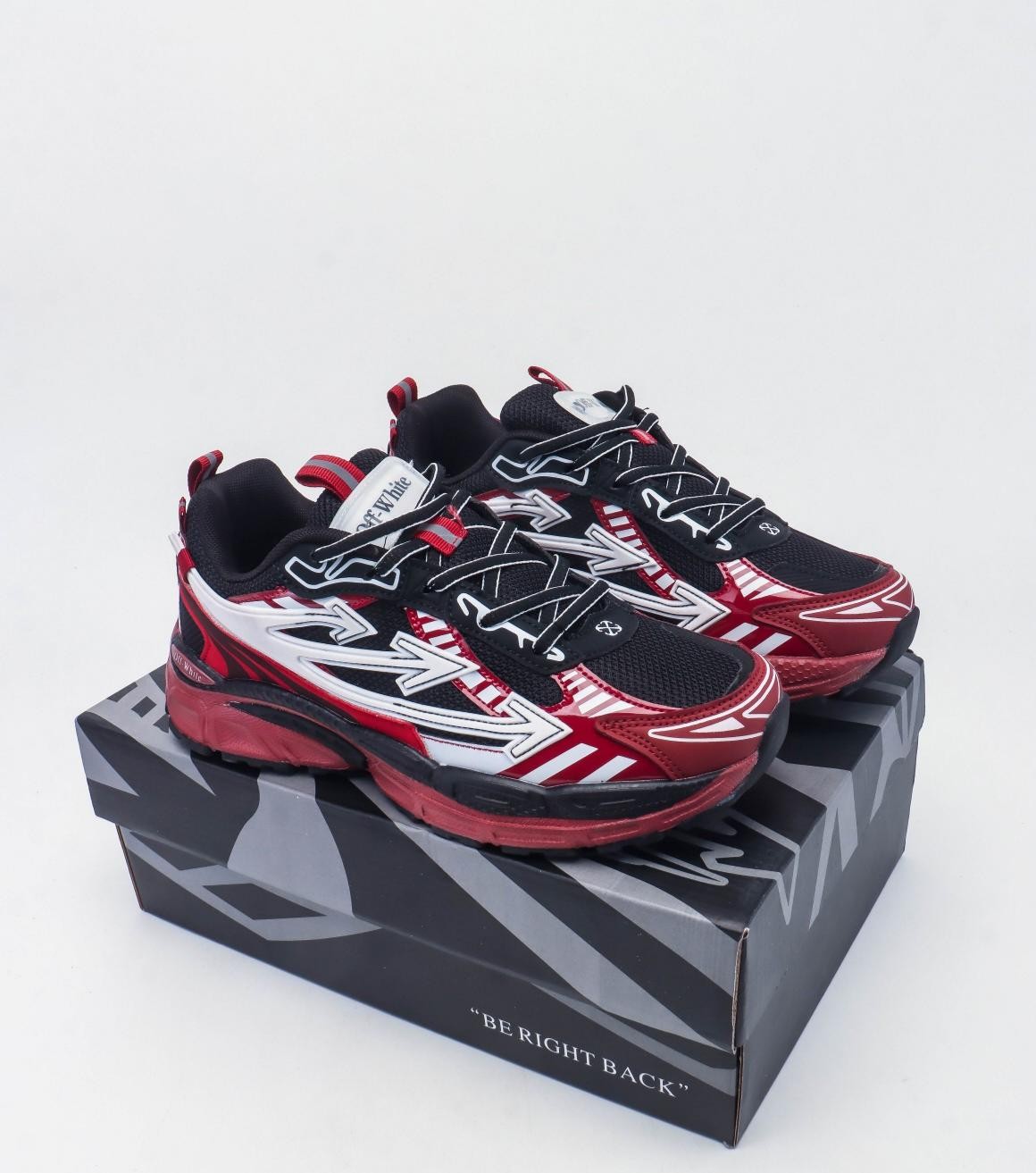 OFF-WHITE ODSY-1000 Mesh Red Black Arrow