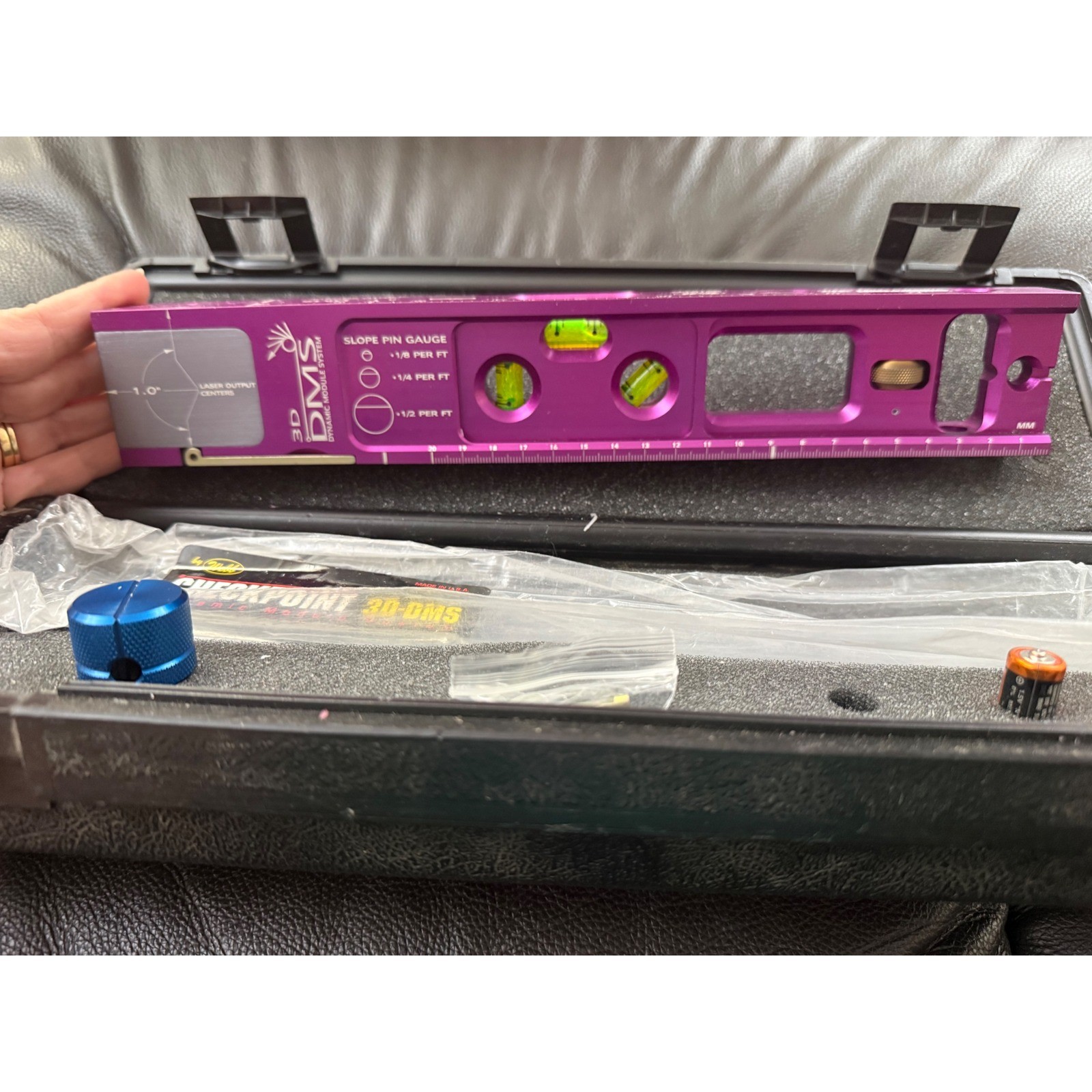 Checkpoint 3D-DMS Dynamic Module System Laser Level Purple Anodized Aluminum USA