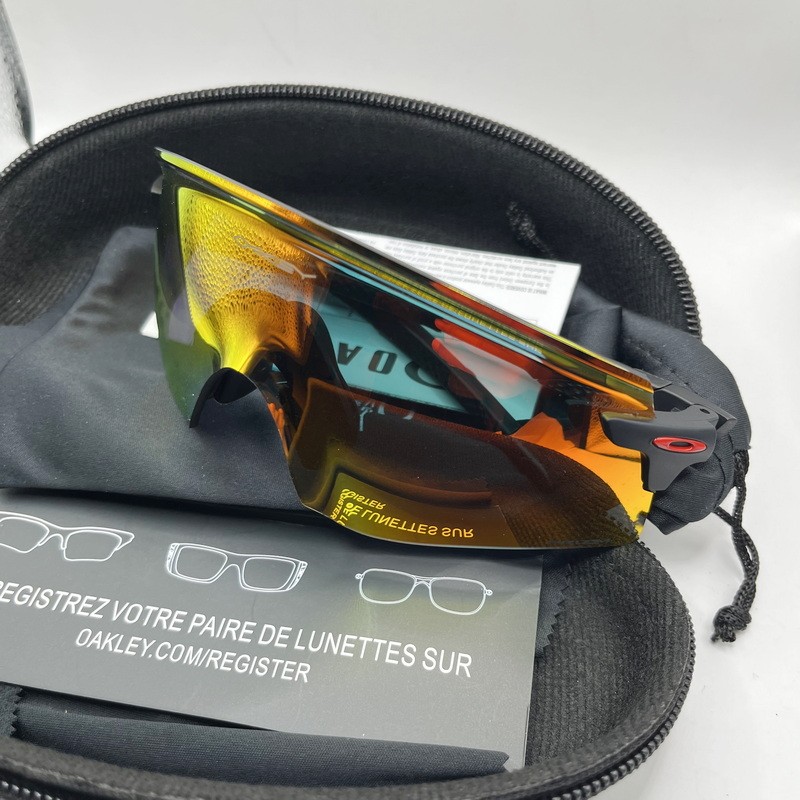 New Oakley Encoder OO9471 Matte Orange/Red PRIZM Gold MIRROR Sunglasses US