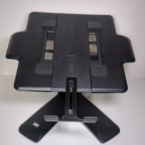 3M LX600MB Easy Adjust Laptop Stand Projector Riser 15-3/4w x 15-3/4d x 5h Black