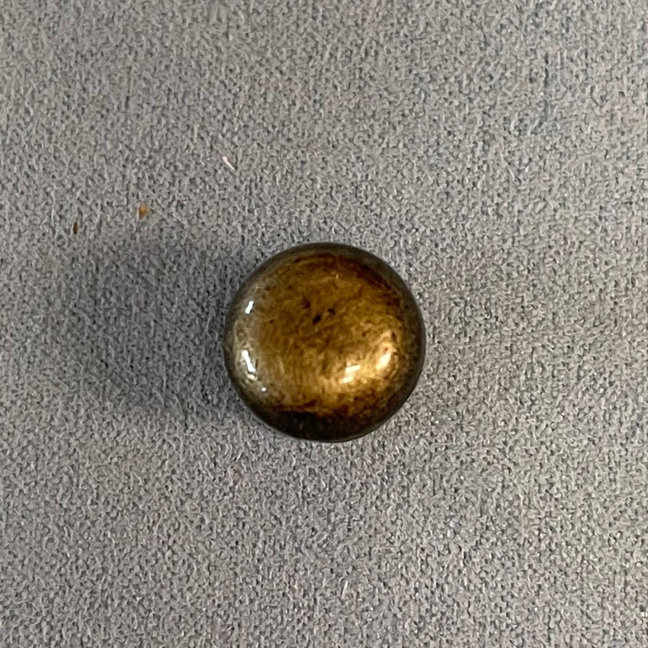15/32" Jewelry Box Knob Brushed Antique Brass