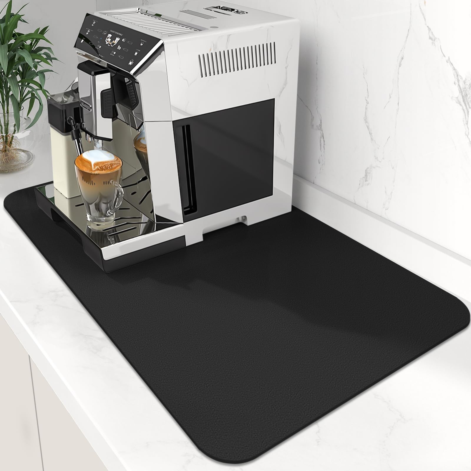 WISELIFE Coffee Mat Super Absorbent Dish Drying Mat Coffee Bar Accessories Match