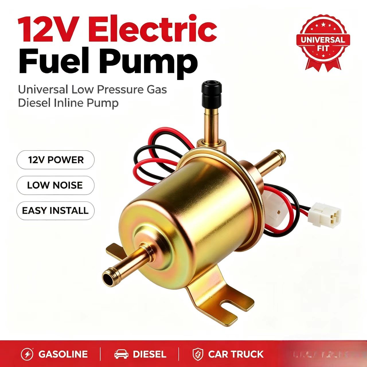 HEP-02A Electric Gas Diesel Fuel Pump For Toyota Nissan Mazda Car Modification